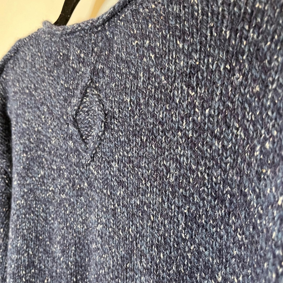 Vintage Ireland's Eye Wool Silk Speckled Sweater Blue Men's M - Picture 8 of 11